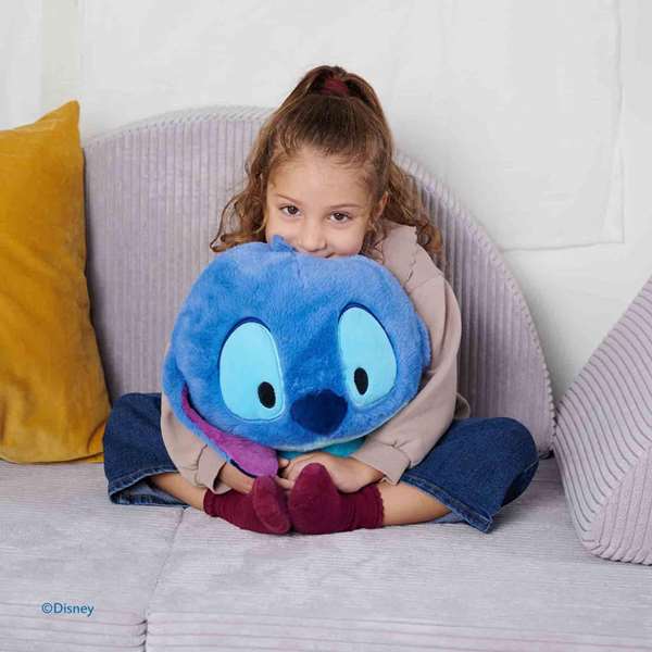 Disney Peluche Stitch Achuchable, 35 cm, Smoby, Juguete de Poliéster para Bebés (+0 meses)