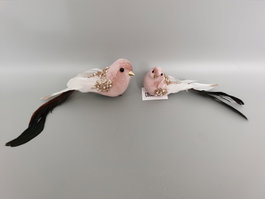DKD Home Decor Figura de Pájaro de Poliéster Surtido de 2 Unidades