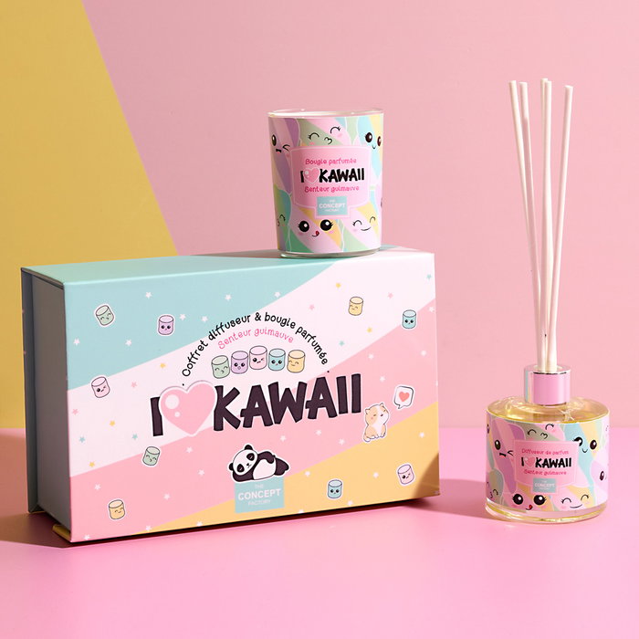The Concept Factory Set de Vela Perfumada y Difusor de Vainilla