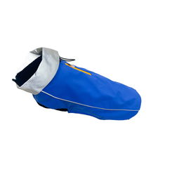 Dog Gone Smart Impermeable Acacia Azul 50 cm Chubasquero para Perro con Cuello Reflectante y Tecnología Repelz-It