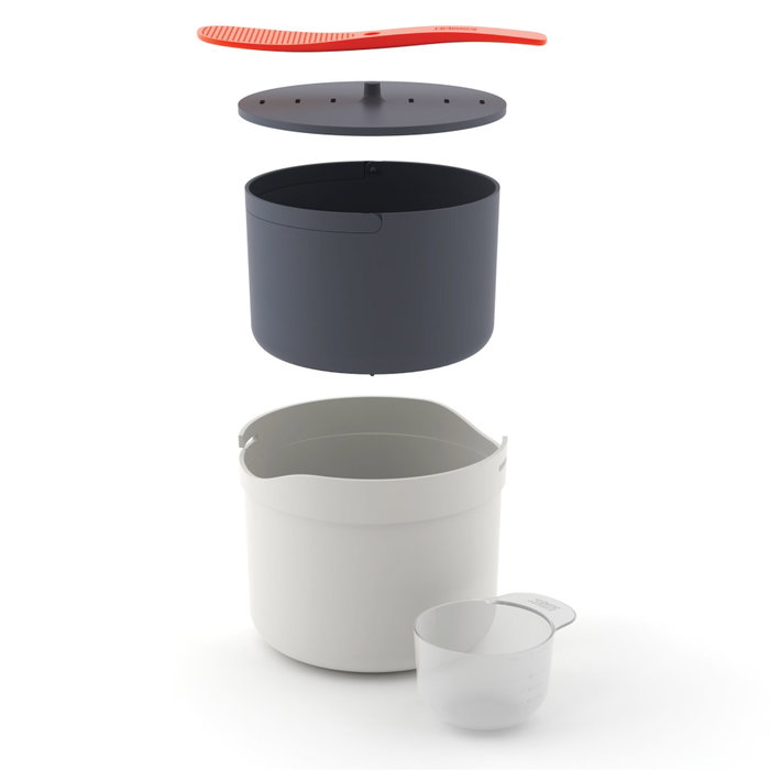 Joseph Joseph M-Cuisine Cocedor de Arroz para Microondas Blanco/Negro