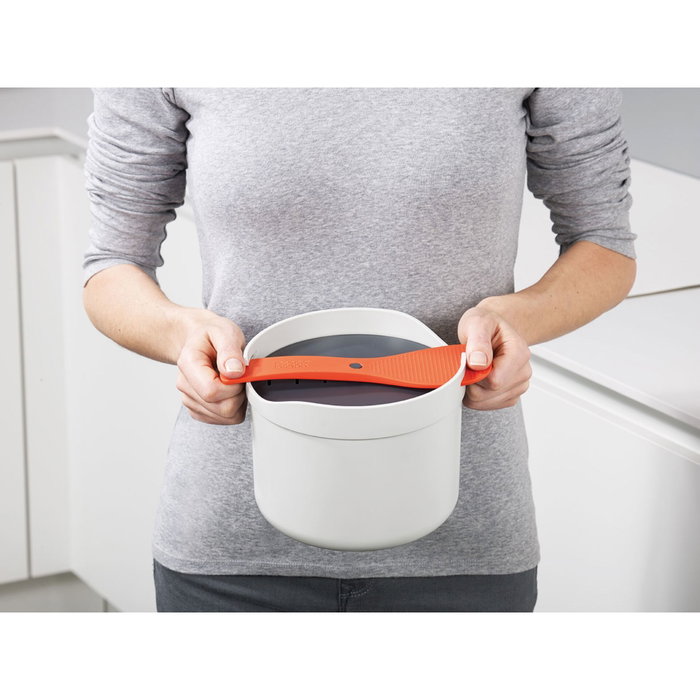 Joseph Joseph M-Cuisine Cocedor de Arroz para Microondas Blanco/Negro