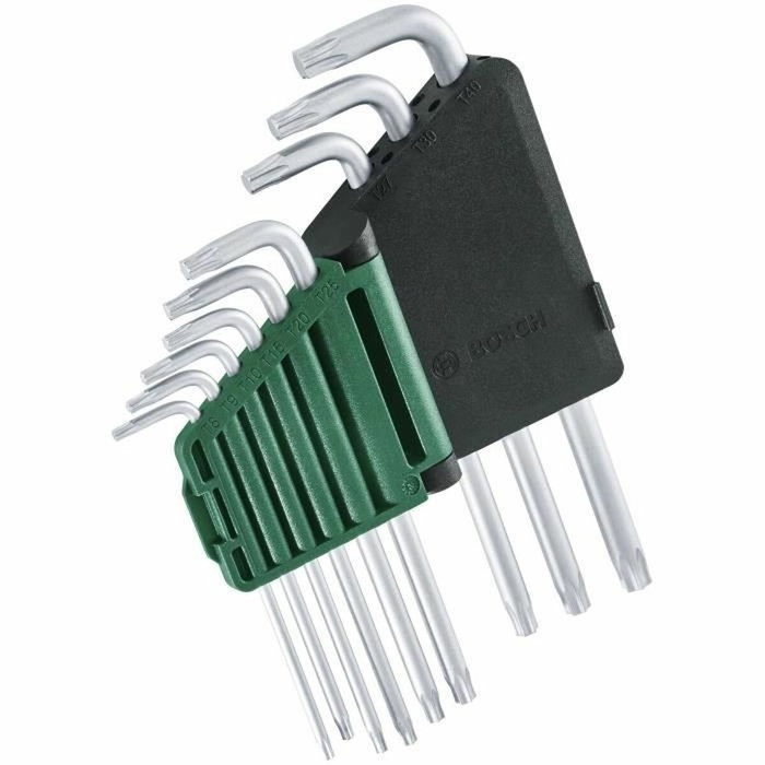 Bosch Juego de llaves Torx de 9 piezas TX8-TX40 Bosch Juego de llaves Torx de 9 piezas TX8-TX40