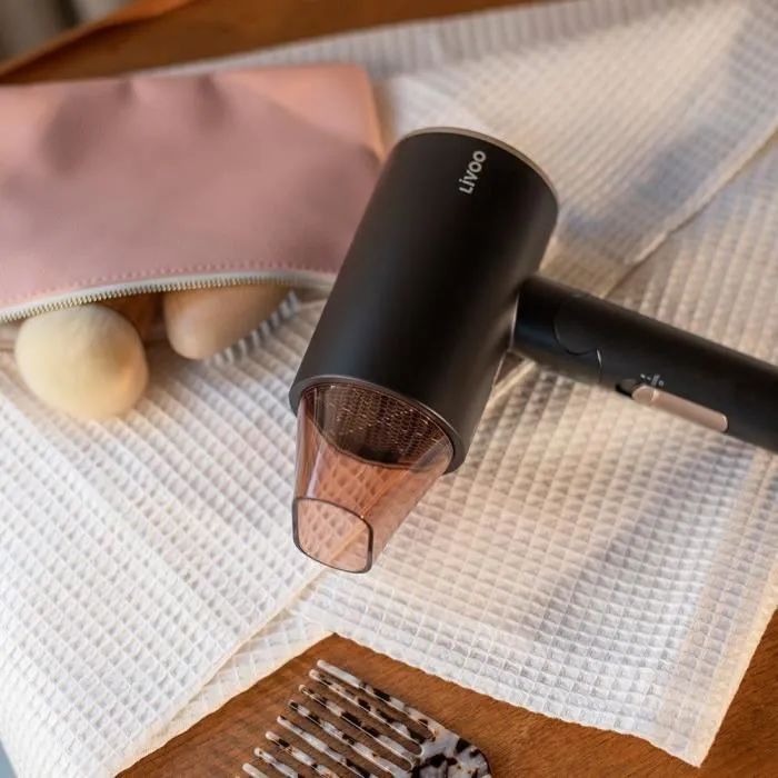Livoo Secador de pelo iónico DOS173 1600 W Plegable Negro/Rosa