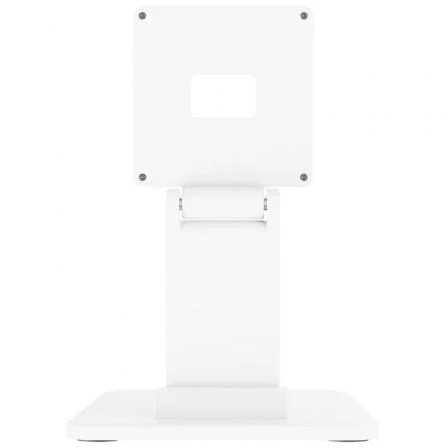 Aisens Soporte de Mesa para Monitor DT27T-445 Eco Inclinable 10-27 Pulgadas, hasta 6.5 kg, Blanco, Compatible con POS y Pantallas Táctiles como Amazon Echo Show 15