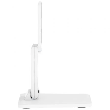 Aisens Soporte de Mesa para Monitor DT27T-445 Eco Inclinable 10-27 Pulgadas, hasta 6.5 kg, Blanco, Compatible con POS y Pantallas Táctiles como Amazon Echo Show 15