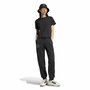 Pantalón Largo Deportivo Adidas Signature Graphic Print Fleece Loose Negro Mujer