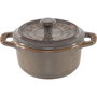 Staub Mini Cocotte Set de 4 piezas, redondo, Cerámica, Gris antiguo