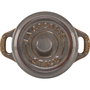 Staub Mini Cocotte Set de 4 piezas, redondo, Cerámica, Gris antiguo