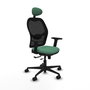 PIQUERAS Y CRESPO Silla de oficina Jorquera Verde esmeralda con mecanismo Sincro/Traslack