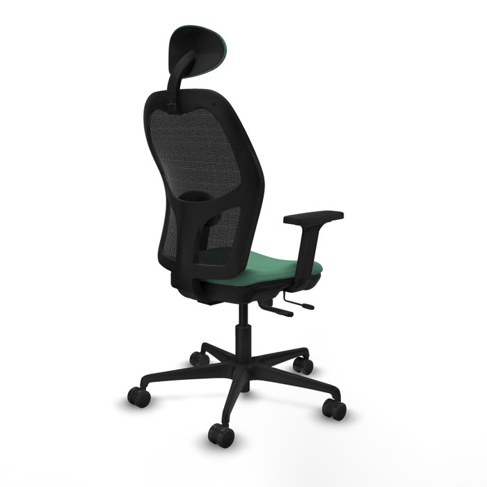 PIQUERAS Y CRESPO Silla de oficina Jorquera Verde esmeralda con mecanismo Sincro/Traslack