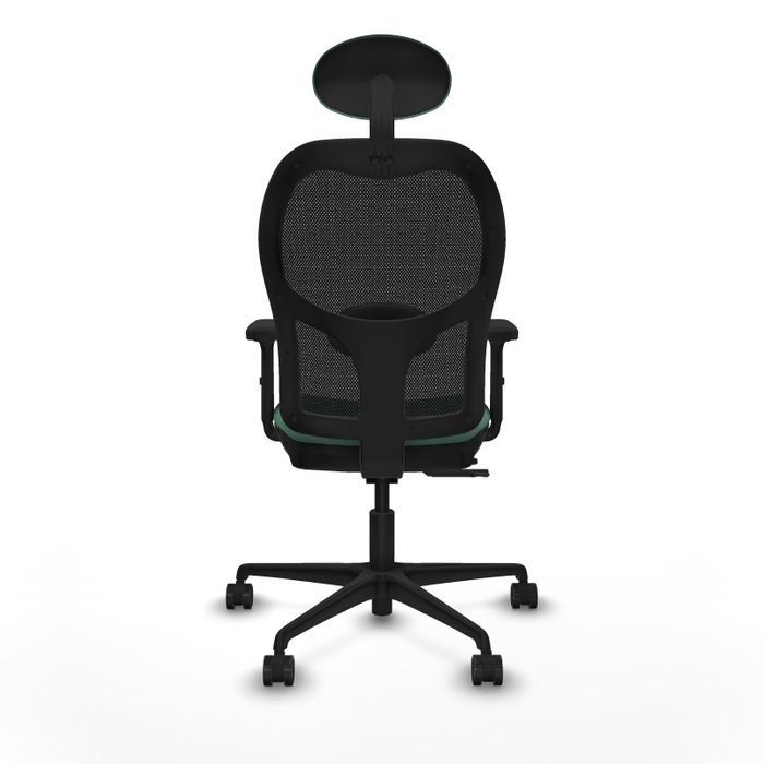 PIQUERAS Y CRESPO Silla de oficina Jorquera Verde esmeralda con mecanismo Sincro/Traslack