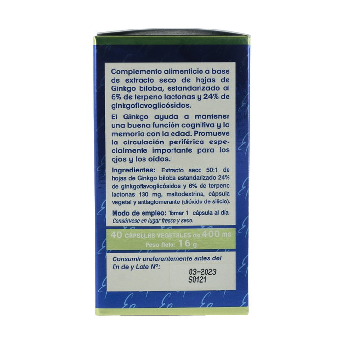 Estado Puro Ginkgo 6500 mg 40 cápsulas Estado Puro Ginkgo 6500 mg 40 cápsulas