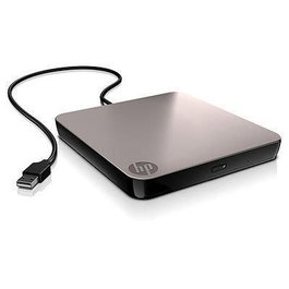 HP NLS Unidad DVD-RW Móvil USB Externa para Portátil y Mini, Compatible CD/DVD, Lectura/Escritura, Diseño Delgado y Ligero