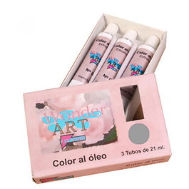 Wonder Art by Pryse Óleo Nº.61 Gris Caja de 3 Tubos de 21ml