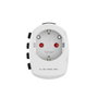 Hama World Travel Pro Adaptador de enchufe eléctrico universal blanco