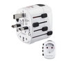 Hama World Travel Pro Adaptador de enchufe eléctrico universal blanco