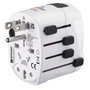 Hama World Travel Pro Adaptador de enchufe eléctrico universal blanco