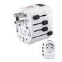 Hama World Travel Pro Adaptador de enchufe eléctrico universal blanco