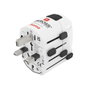 Hama World Travel Pro Adaptador de enchufe eléctrico universal blanco