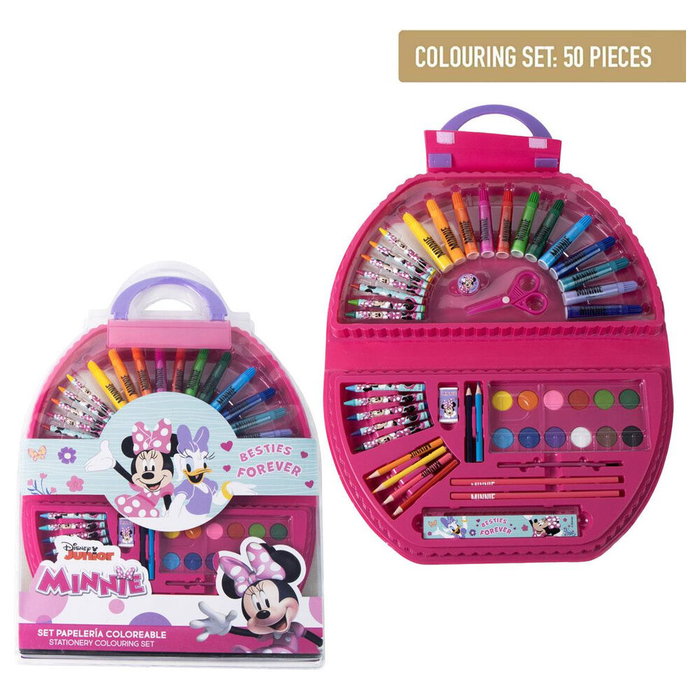 Cerdá Set Coloreable Minnie Disney 50 Piezas Rosa