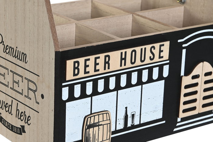 DKD Home Decor Botellero Vintage Natural Negro 16.5 x 26 x 27 cm (2 Unidades) DKD Home Decor Botellero Vintage Natural Negro 16.5 x 26 x 27 cm (2 Unidades)