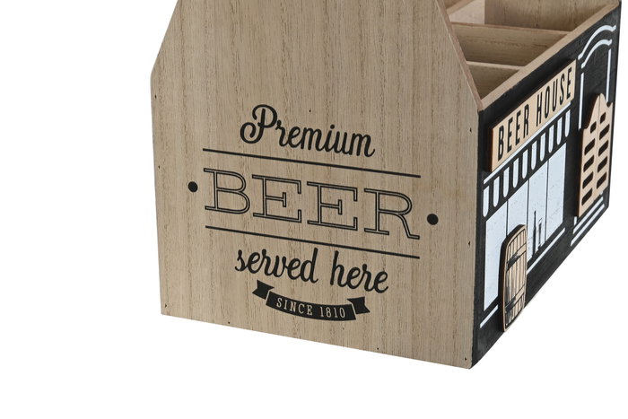 DKD Home Decor Botellero Vintage Natural Negro 16.5 x 26 x 27 cm (2 Unidades) DKD Home Decor Botellero Vintage Natural Negro 16.5 x 26 x 27 cm (2 Unidades)