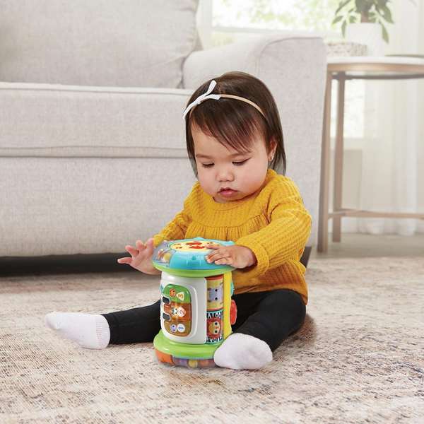 V-Tech Rodillo Mágico 3 En 1 Multiactividades 80-562622 para Bebés +6 Meses, Centro de Actividades y Tambor