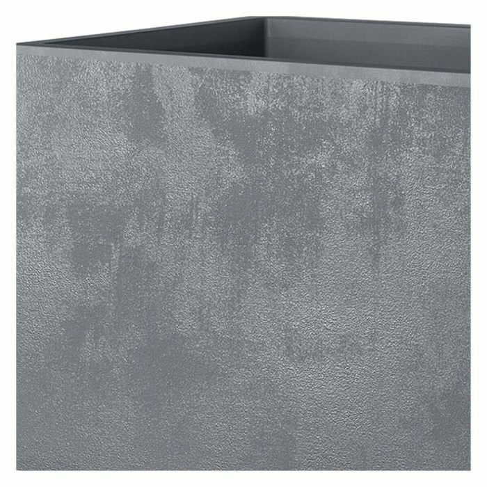 Deroma Maceta Cubo Autorriego Gris Ceniza 39 cm
