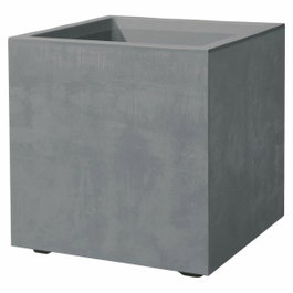 Deroma Maceta Cubo Autorriego Gris Ceniza 39 cm