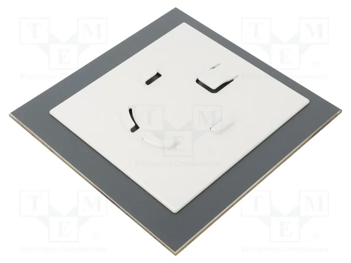 ORNO Panel decorativo de vidrio roble 170x170x10mm ORNO Panel decorativo de vidrio roble 170x170x10mm