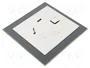 ORNO Panel decorativo de vidrio roble 170x170x10mm