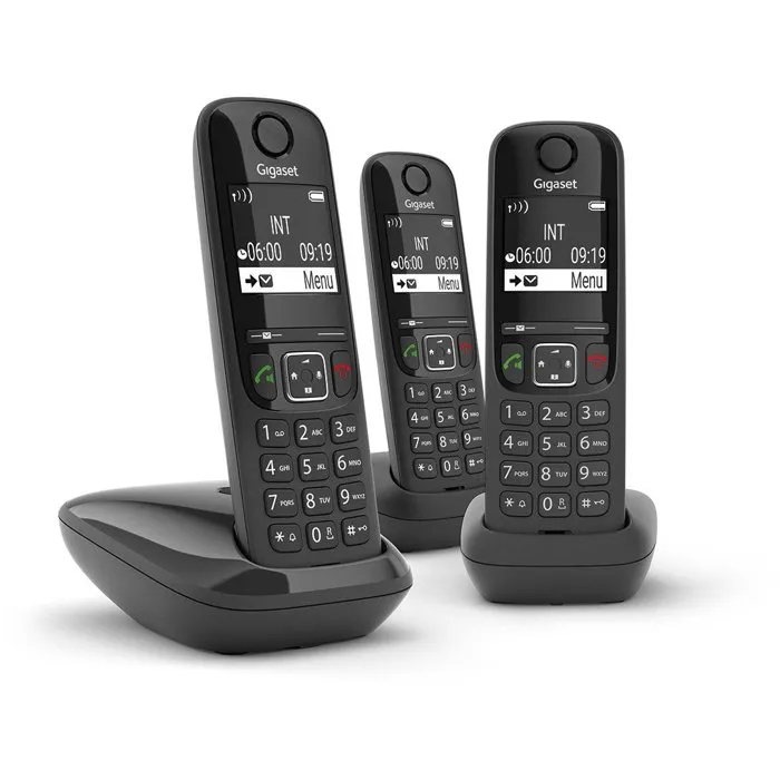 Gigaset AS690 Trio Negro Teléfono Fijo