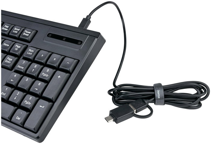 Hama CK-100/WKM-100 Teclado con cable 100% (full-size) Negro Distribución Polaca Hama CK-100/WKM-100 Teclado con cable 100% (full-size) Negro Distribución Polaca