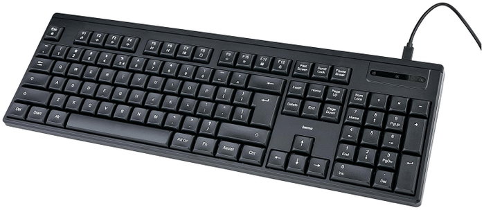 Hama CK-100/WKM-100 Teclado con cable 100% (full-size) Negro Distribución Polaca Hama CK-100/WKM-100 Teclado con cable 100% (full-size) Negro Distribución Polaca