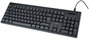 Hama CK-100/WKM-100 Teclado con cable 100% (full-size) Negro Distribución Polaca