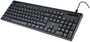 Hama CK-100/WKM-100 Teclado con cable 100% (full-size) Negro Distribución Polaca