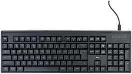 Hama CK-100/WKM-100 Teclado con cable 100% (full-size) Negro Distribución Polaca