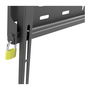 Iiyama MD-WM6040 Soporte de Pared para Monitor/TV 600x400mm, Capacidad 125kg, VESA 100x100mm, Negro con Cierre de Seguridad