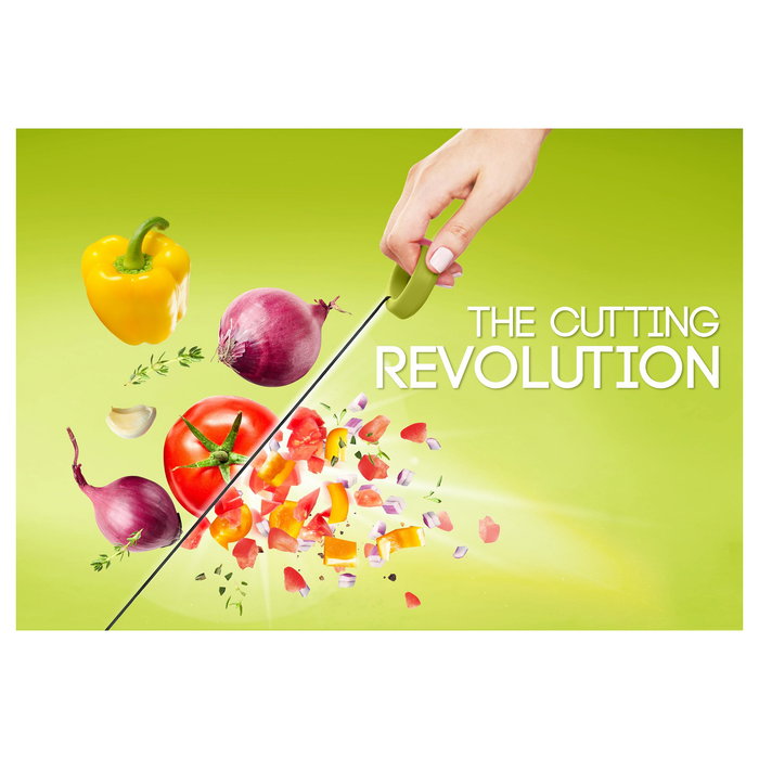 Tefal K13204 Picadora Universal Ingenio Negro, Verde, Transparente