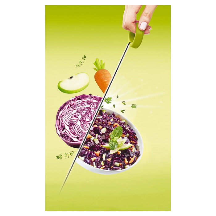 Tefal K13204 Picadora Universal Ingenio Negro, Verde, Transparente