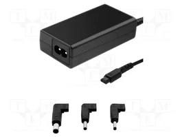 Qoltec Cargador Universal 65W para Dell con 3 Clavijas
