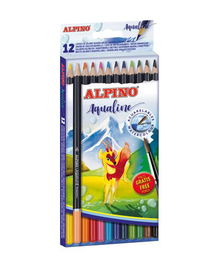 Lapices Acuarelables Alpino Aqualine Estuche De 12