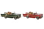 DKD Home Decor Vehiculo Decoracion Navidad Tradicional Rojo Verde 37 x 12 x 15.5 cm (2 Unidades)