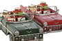 DKD Home Decor Vehiculo Decoracion Navidad Tradicional Rojo Verde 37 x 12 x 15.5 cm (2 Unidades)