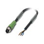Phoenix Contact 1681677 Cable M8 Macho de 3 m, Negro/Gris