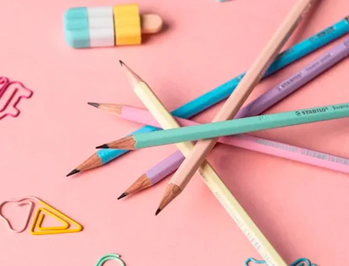 Stabilo Lápiz de Grafito Swano Pastel HB con Goma Amarillo, Pack de 12 unidades