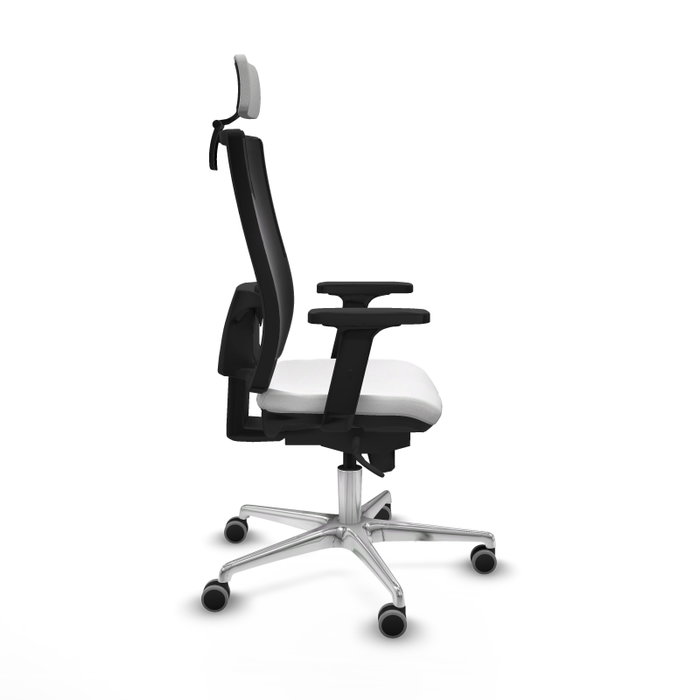 PIQUERAS Y CRESPO Silla de oficina Horna con mecanismo Sincro, Blanco y Negro PIQUERAS Y CRESPO Silla de oficina Horna con mecanismo Sincro, Blanco y Negro