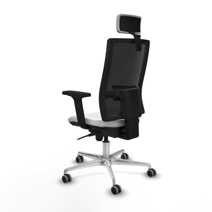 PIQUERAS Y CRESPO Silla de oficina Horna con mecanismo Sincro, Blanco y Negro PIQUERAS Y CRESPO Silla de oficina Horna con mecanismo Sincro, Blanco y Negro