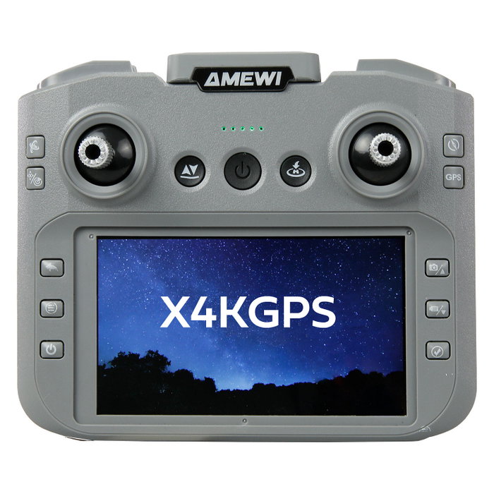 Amewi AMXFlight X4K GPS Dron Cuadricóptero con Cámara 4K, Gris